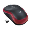 Ratón Inalámbrico Logitech M185/ Hasta 1000 DPI/ Rojo