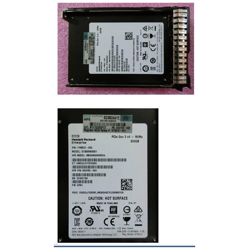 SSD 800GB SFF NVME X4 MU SCN