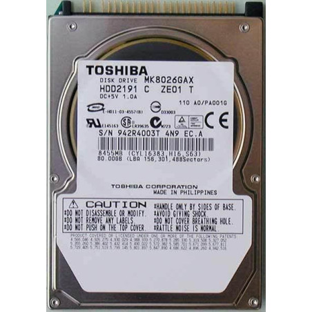 80GB IDE HDD 2.5"