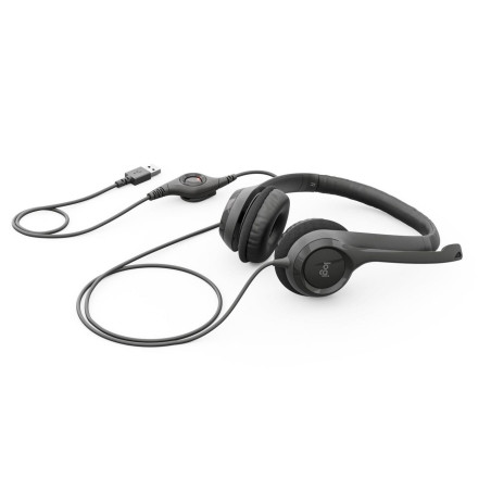 Auriculares Logitech H390/ con Micrófono/ USB/ Negros