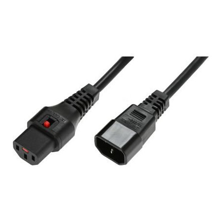 Powercord C13 IEC Lock - C14