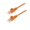 2.5m Orange Slim CAT6 Ethernet Cable