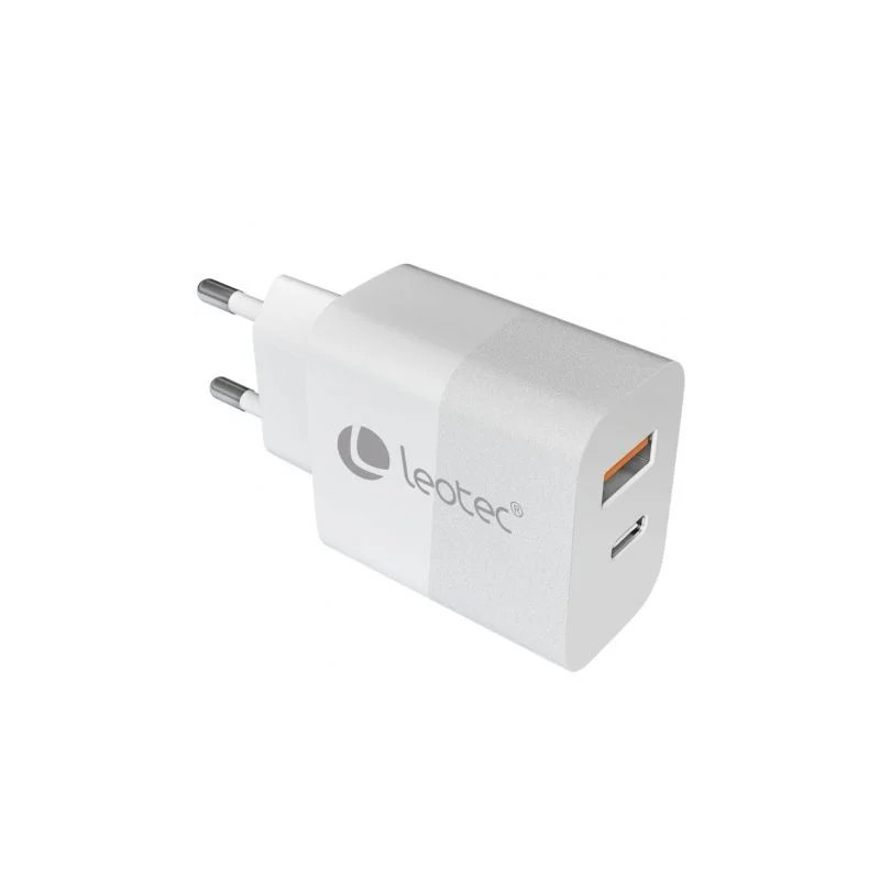 Cargador de Pared GaN Leotec LECSPH30W2W/ 1xUSB Tipo-C/ 1xUS | APLIUM