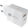 Cargador de Pared GaN Leotec LECSPH30W2W/ 1xUSB Tipo-C/ 1xUS | APLIUM