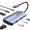 Docking USB Tipo-C Leotec LEDS04/ 2xUSB/ 1xUSB Tipo-C/ 1xUSB | APLIUM