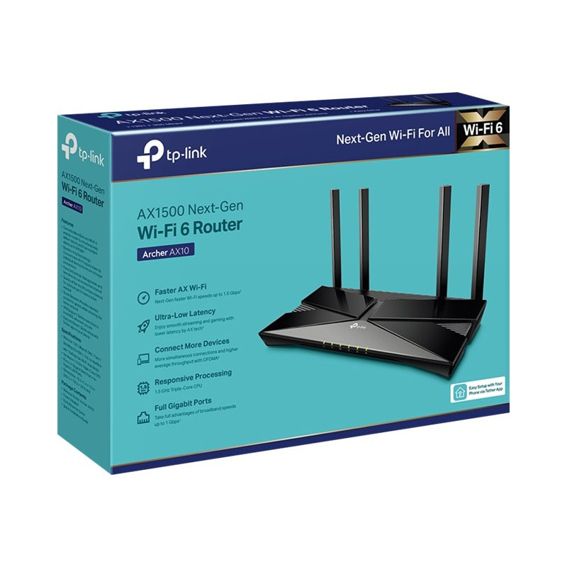 TP-Link ARCHER AX10 - AX1500 Wi-Fi 6 Router | APLIUM
