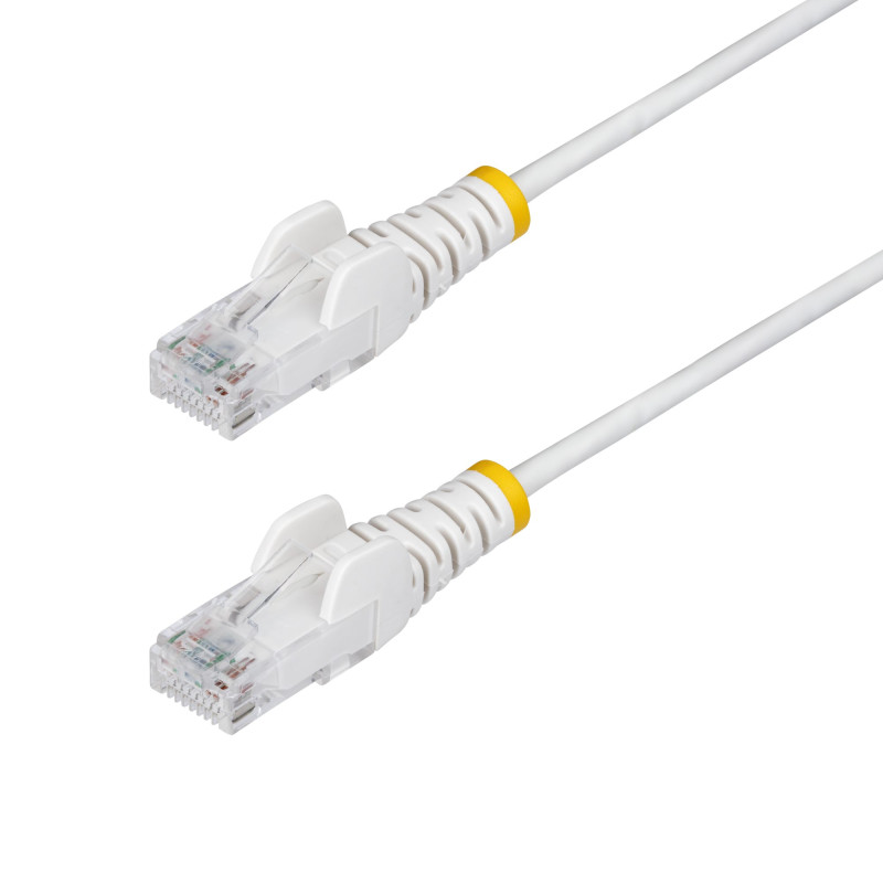 2m White Slim CAT6 Ethernet Cable