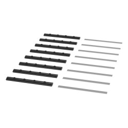 Straight Connector x8 BK