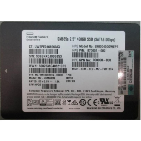 DRV SSD 400GB SFF SATA