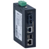 Media converter for DIN rail,