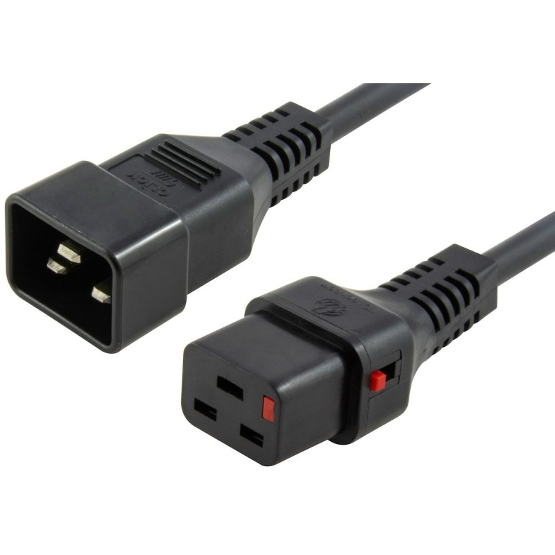Powercord C19 IEC Lock - C20