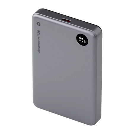 rechargePowerBank10KWirelessLEDGrey