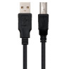 Cable USB 2.0 Impresora Nanocable 10.01.0102/ USB Tipo-B Macho - USB M