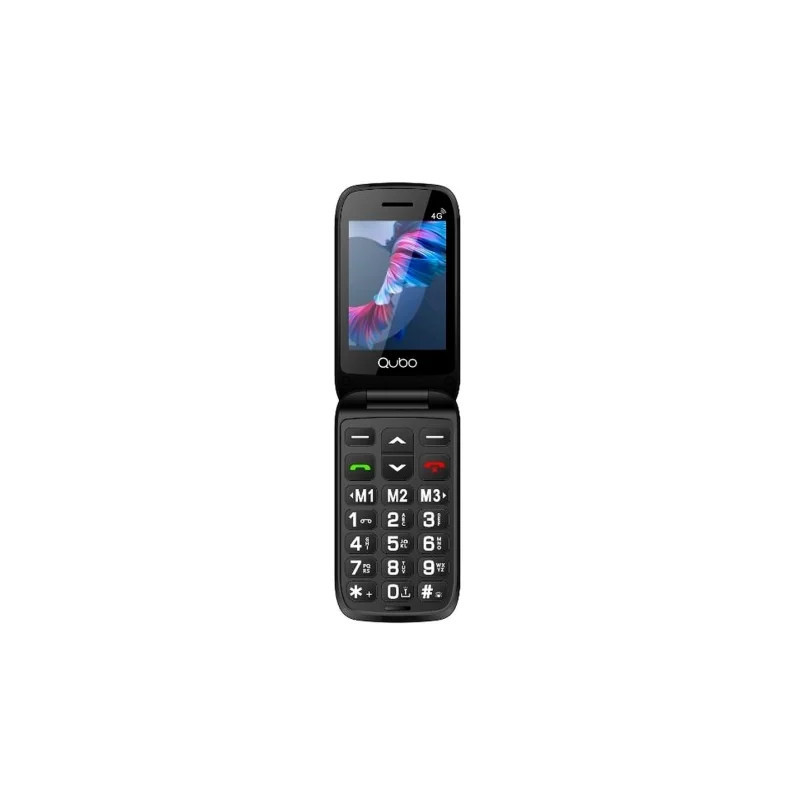 Teléfono Móvil Qubo P-221RD 4G para Personas Mayores/ Rojo | APLIUM
