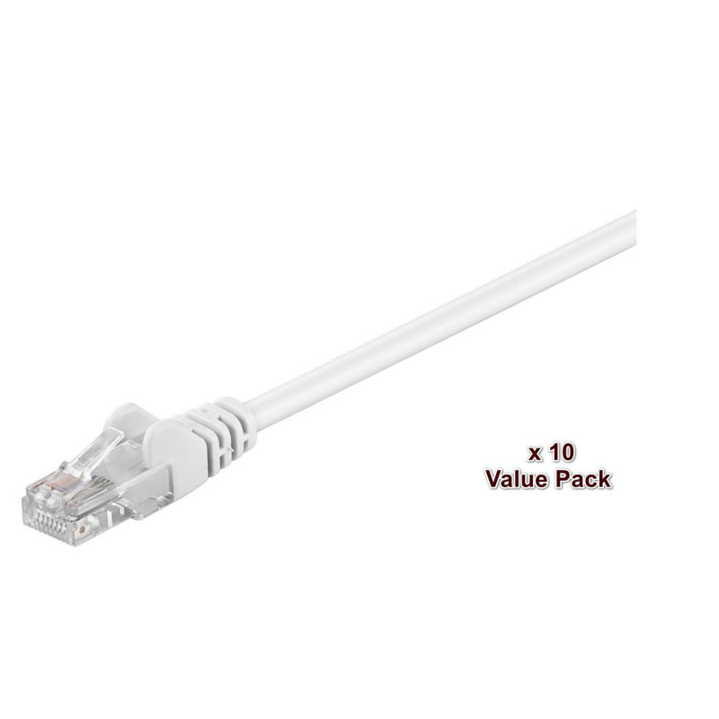 U/UTP CAT5e 2m White 10 Pack