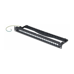 Panel De Parcheo 1U 24 Puertos Keystone En Blanco - Rack | APLIUM