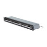 Panel De Parcheo Blindado 1U De 24 Puertos CAT6A - 110 | APLIUM