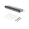 Panel De Parcheo Blindado 1U De 24 Puertos CAT6A - 110 | APLIUM
