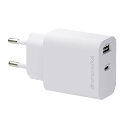 EU Wall Charger USB-C 25W+USB-A 18W WHT