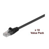 U/UTP CAT5e 7M Black 10 Pack