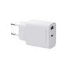 EU Wall Charger USB-C 25W+USB-A 18W WHT