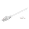 U/UTP CAT5e 15M White 5 Pack