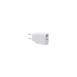 EU Wall Charger USB-C 30W+USB-A 18W WHT