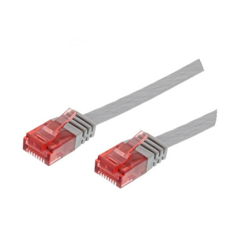 U/UTP CAT6 0.25M Grey Flat
