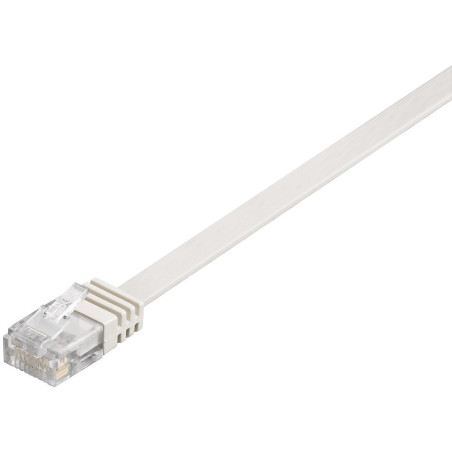 U/UTP CAT6 0.25M White Flat