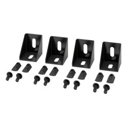 Right Angle Connector x4 Black