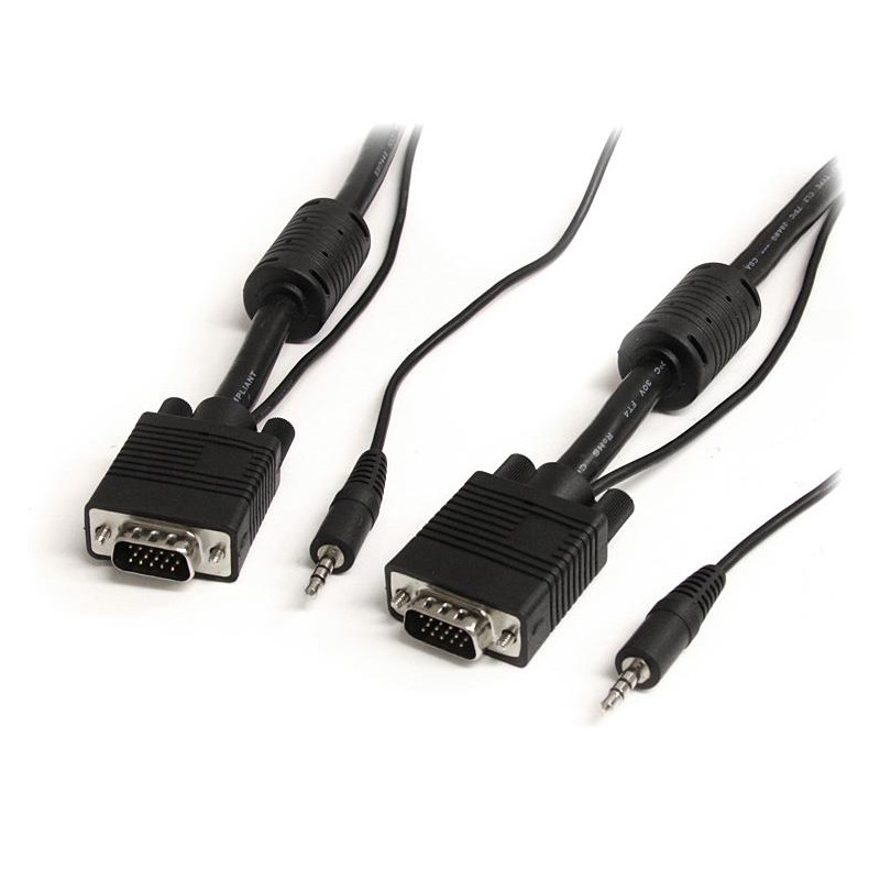 15m High Res Monitor VGA Cable w/Audio