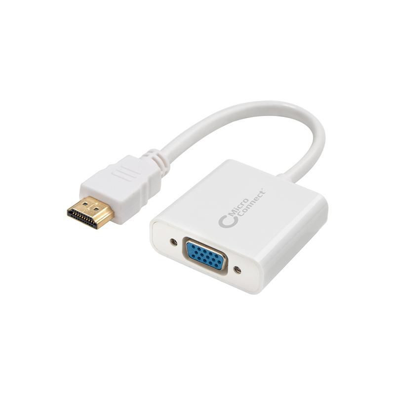 Adapter HDMI - VGA M/F, White