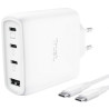 Cargador de Pared GaN Trust Maxo 65W 26068/ 3xUSB Tipo-C/ 1x | APLIUM