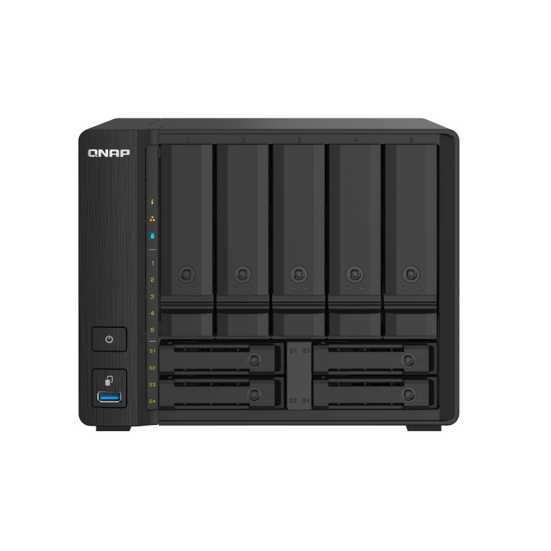 Desktop 9Bay NAS 4GB RAM 10Gbe Black