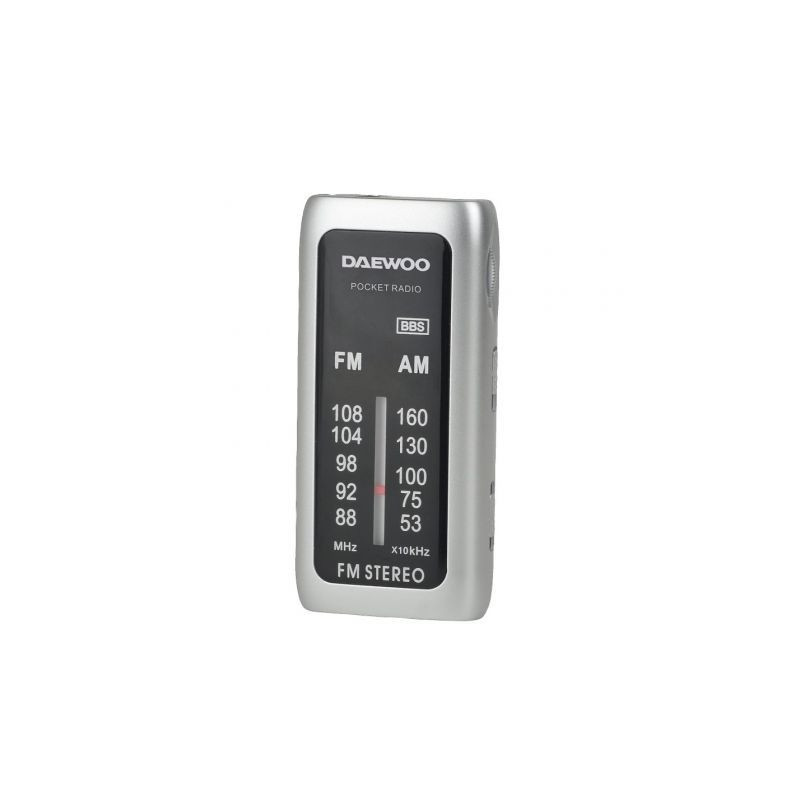 Radio Portátil Daewoo DW1129/ a Pilas/ Plata | APLIUM
