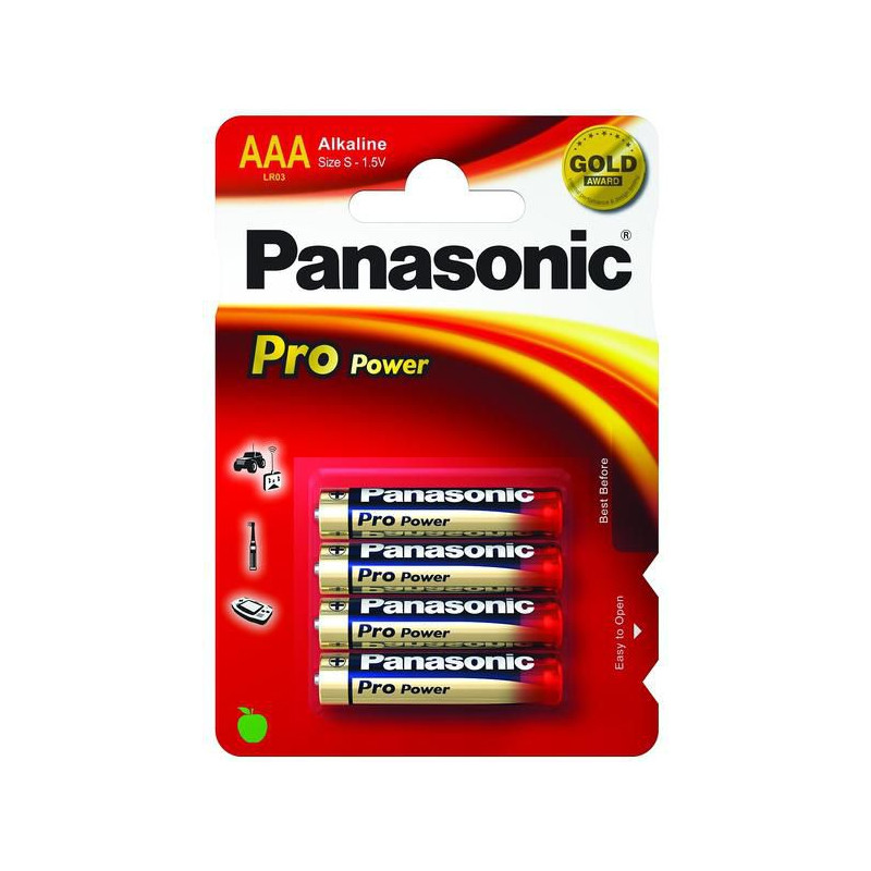 LR03PPG, Alkaline, 1.5V