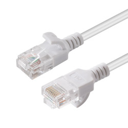 U/UTP CAT6 0.5M White Slim