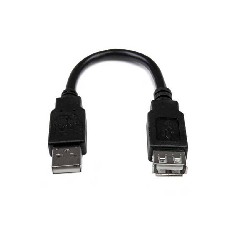 6in USB 2.0 Ext Adapter Cable A to A M/F