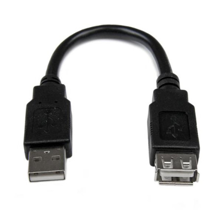 6in USB 2.0 Ext Adapter Cable A to A M/F