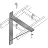 BRACKET BLACK TRIANGULAR