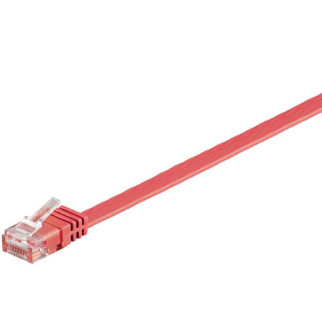 U/UTP CAT6 1M Red Flat