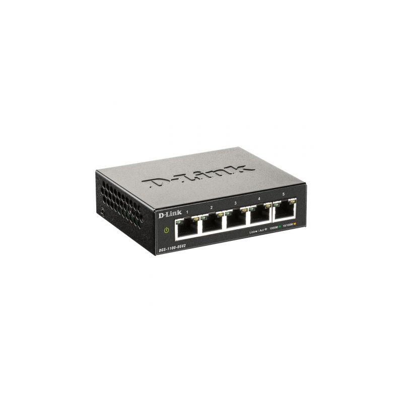 Switch D-Link DGS-1100-05V2 5 Puertos/ RJ-45 10/100/1000 | APLIUM