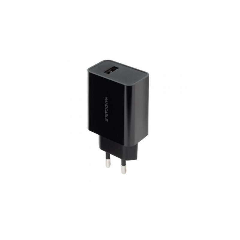 Cargador de Pared Nanocable 10.10.2004/ 1xUSB/ 10W/ Negro | APLIUM