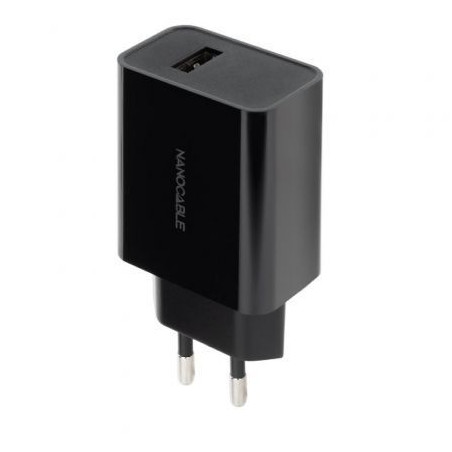 Cargador de Pared Nanocable 10.10.2004/ 1xUSB/ 10W/ Negro | APLIUM
