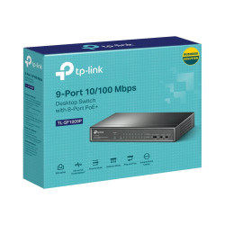 Switch TP-Link TL-SF1009P 9 Puertos/ RJ-45 10/100/ PoE | APLIUM