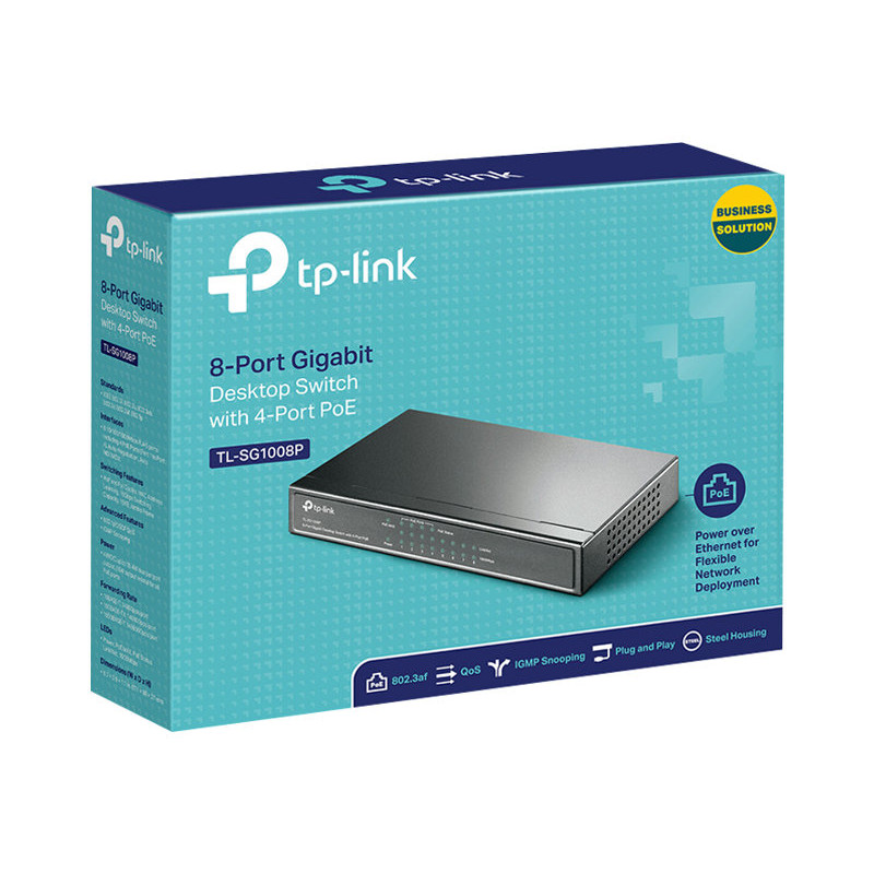 Switch TP-Link TL-SG1008P 8 Puertos/ RJ-45 10/100/1000 PoE | APLIUM