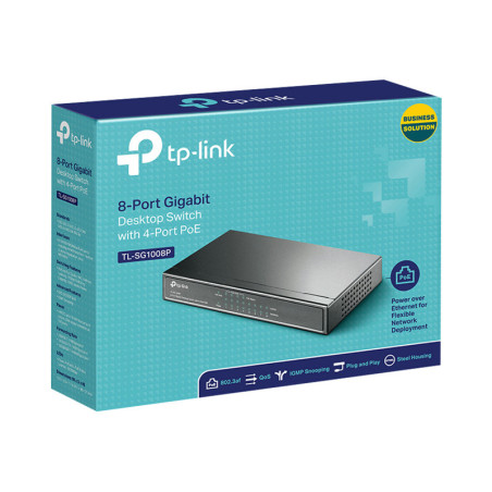 Switch TP-Link TL-SG1008P 8 Puertos/ RJ-45 10/100/1000 PoE | APLIUM