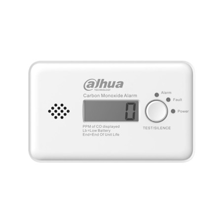 Detector vía radio de monóxido de carbono Dahua con sensor e | APLIUM