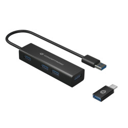 4-Port Usb 3.0 Aluminum Hub