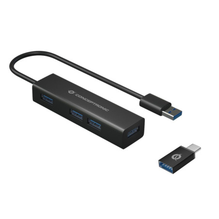 4-Port Usb 3.0 Aluminum Hub